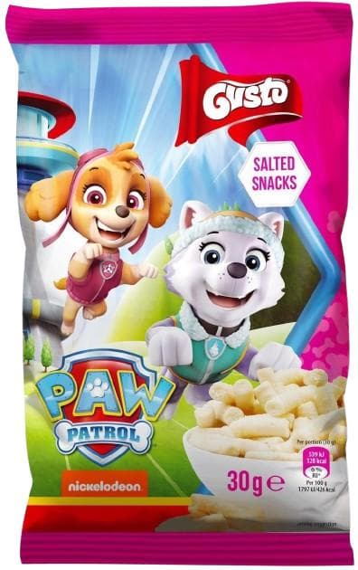 Gusto Paw Patrol kukuřičné křupky růžové