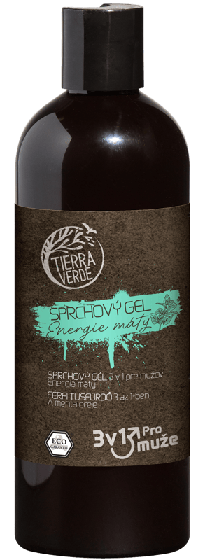Tierra Verde Sprchový gel pro muže 3v1 – energie máty