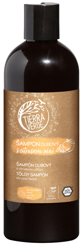 Tierra Verde Dubový šampon na normální vlasy s citrusovou vůní