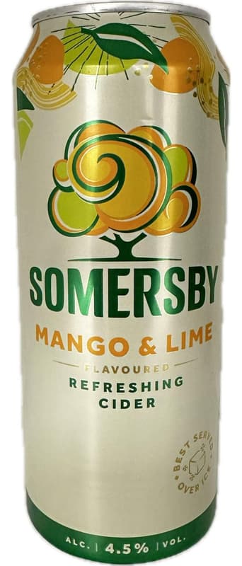 Somersby Cider with Mango and Lime Flavor 4.5% alc.
