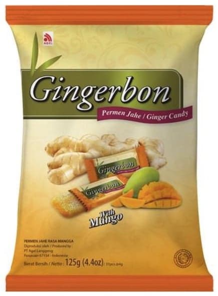 Gingerbon Zázvorové bonbony mango