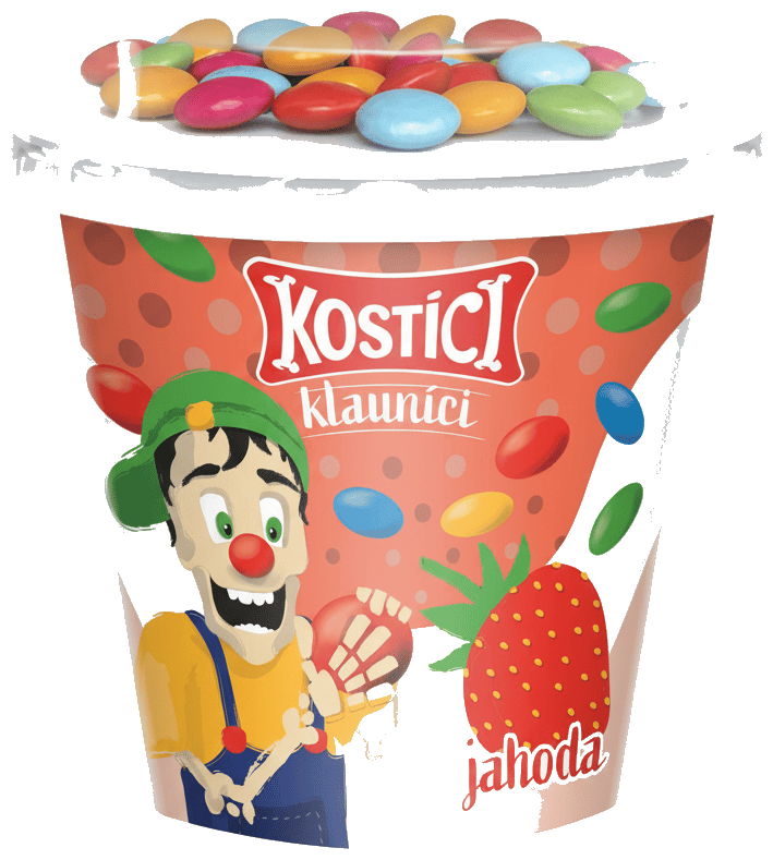Kostíci Klauníci jogurt jahodový