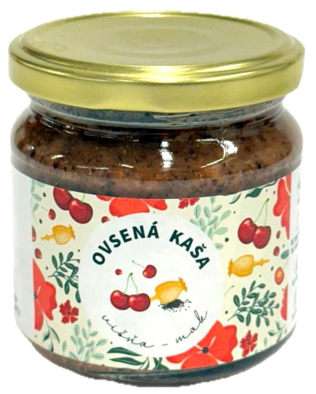 Kasha Oatmeal sour cherry poppy seeds
