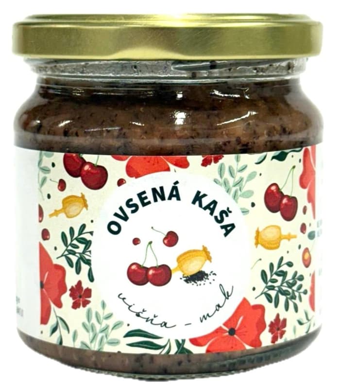 Kasha Oatmeal sour cherry poppy seeds