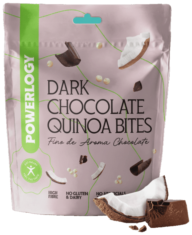 Powerlogy Quinoa bites hořká čokoláda