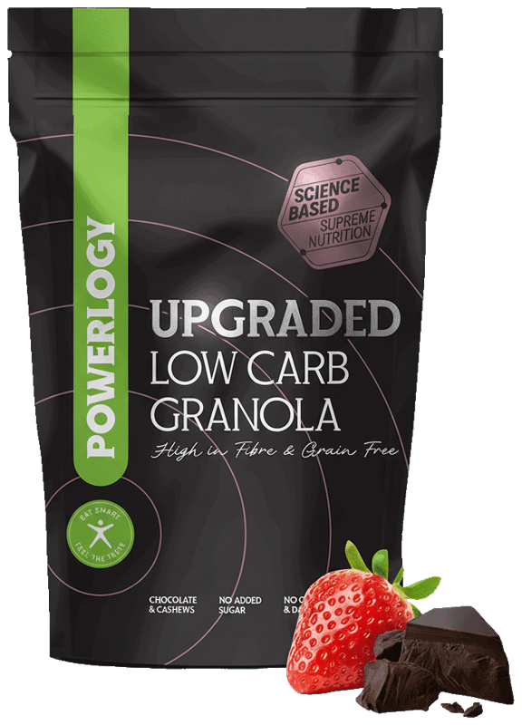 Powerlogy Upgraded low carb granola chocolate and strawberry