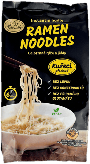Ňamish Instant whole grain noodles with chicken flavor	