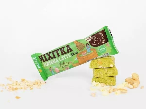 Mixit Prebiotická Mixitka Moniky Leové bez lepku – Matcha latte s proteinem