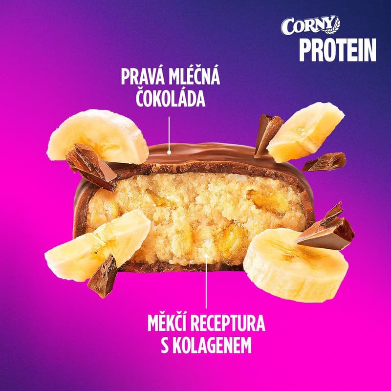 Corny Proteinová tyčinka 30% banán