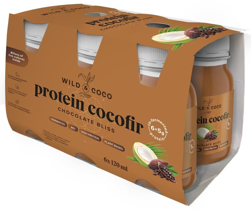 Wild & Coco BIO Biotic protein cocofir Chocolate bliss (6×120 ml)