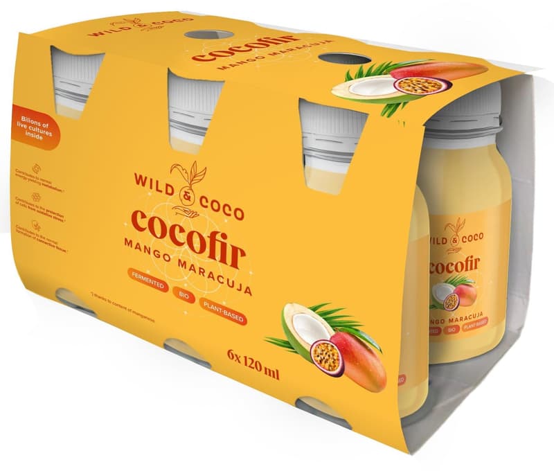 Wild & Coco BIO Biotic cocofir Mango and maracuja (6×120 ml)