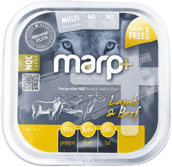 Marp Natural Plus vanička pro psy s jehněčím a hovězím