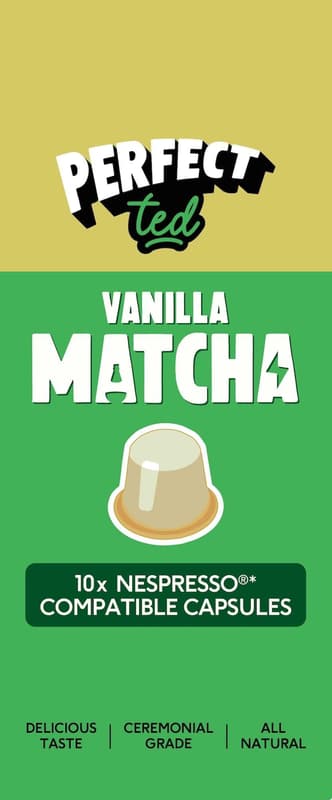 PerfectTed Matcha Pods Vanilla 10 pcs