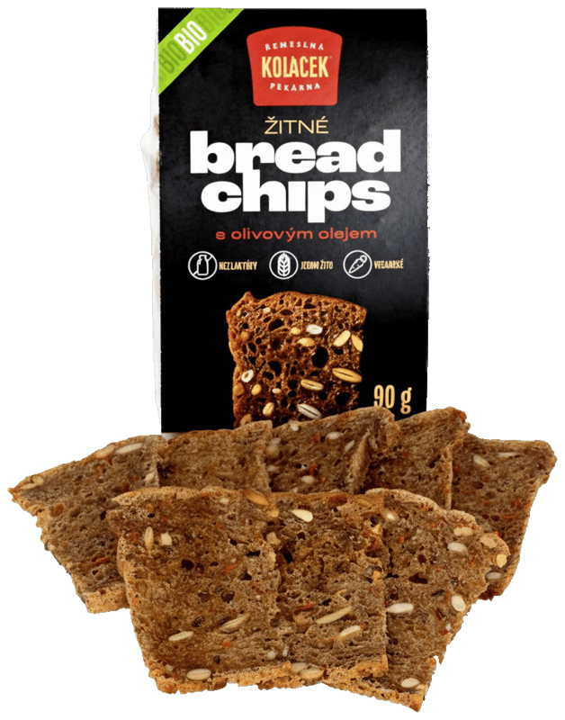 Koláčkova pekárna BIO Rye bread chips
