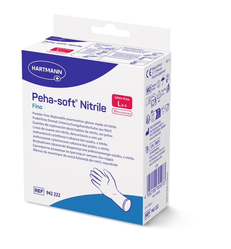 Rukavice vyš.Peha-soft NITRILE FINO L 10ks