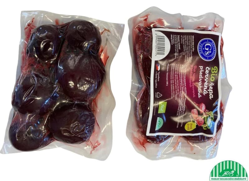 Pre-cooked beetroot, packaging