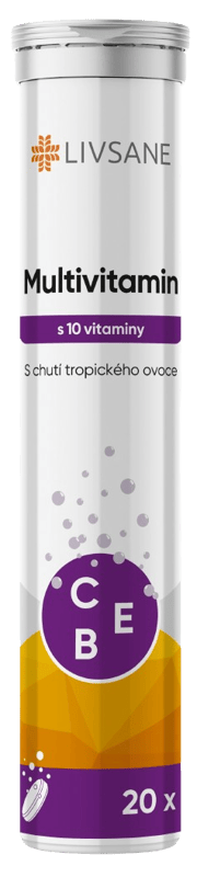 LIVSANE Multivitamin s 10 vitaminy šum.tbl.20ks