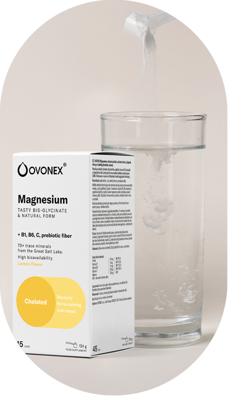 Ovonex Hořčík citrónová příchuť 124g