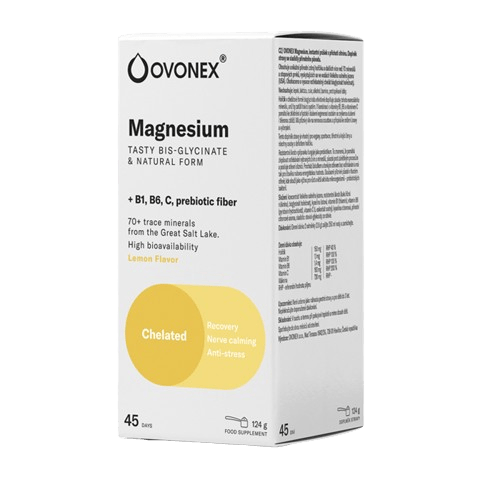 Ovonex Hořčík citrónová příchuť 124g