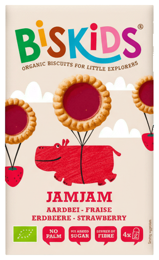 BISkids BIO Children's cookies with strawberry jam