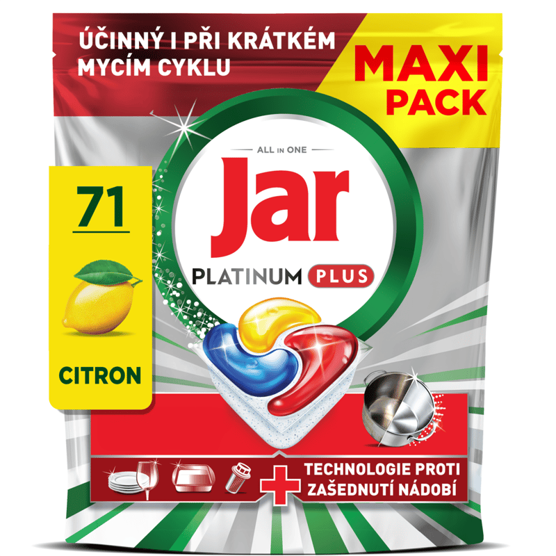 Jar Platinum Plus Lemon tablety do myčky