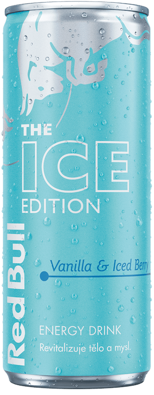Red Bull Ice s příchutí vanilky a ledové borůvky