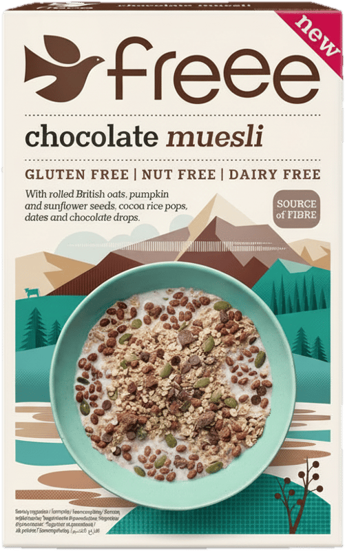 Freee Chocolate muesli without gluten, milk, and nuts