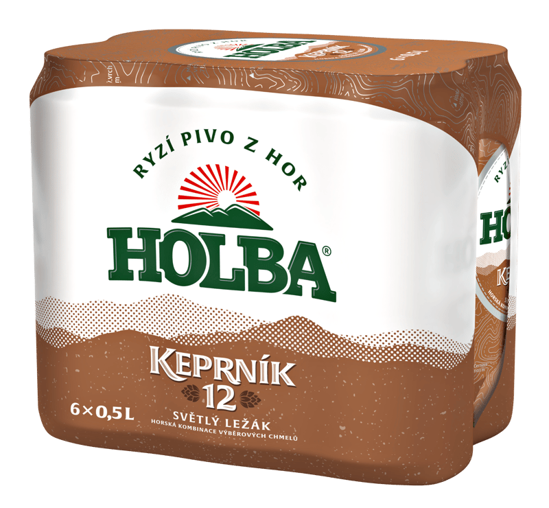 Holba Keprník 12 světlý ležák plech (6×0,5 l)