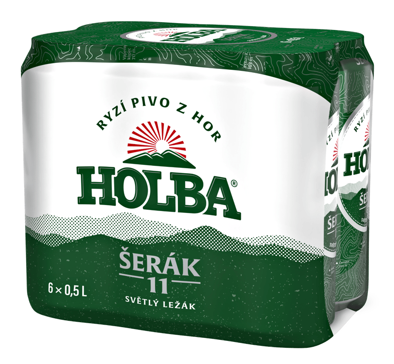 Holba Šerák 11 Pale lager beer (6×0,5 l)