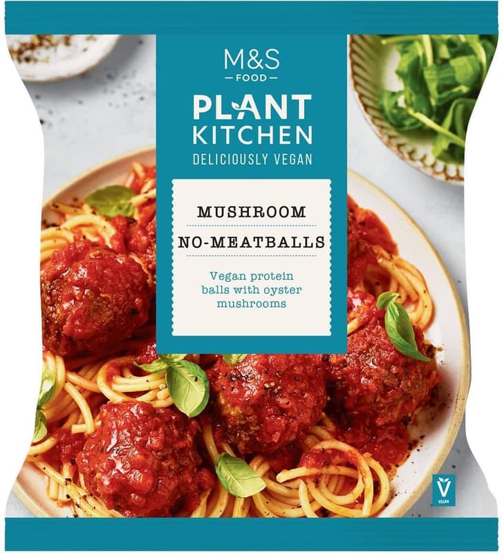 Marks & Spencer Veganské kuličky na bázi hub a hrachové bílkoviny