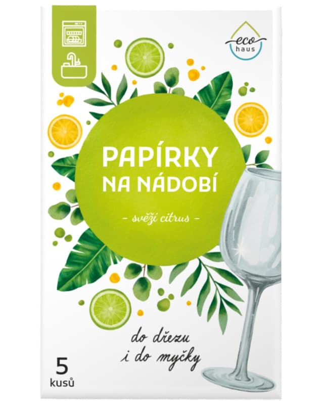 EcoHaus Dishwashing Sheets Fresh Lemon