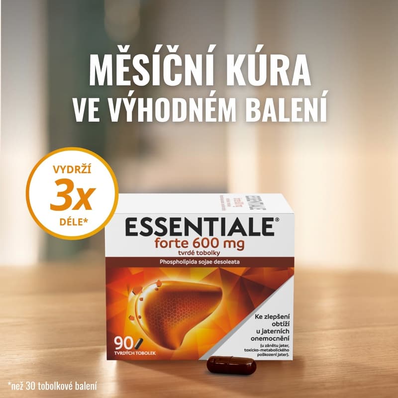 ESSENTIALE FORTE 600MG Tvrdá tobolka 90