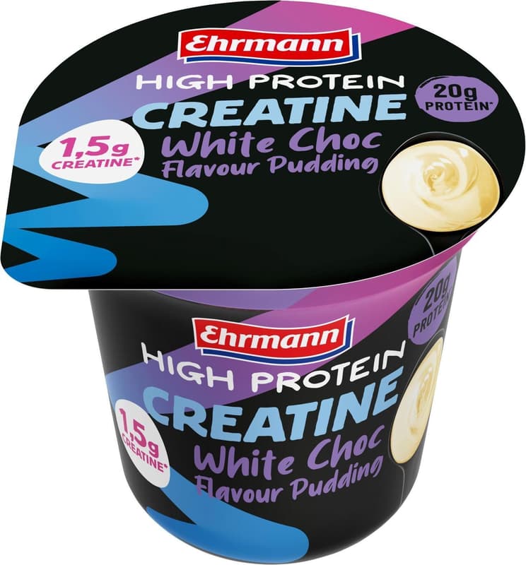 Ehrmann High Protein Creatine pudding white choc