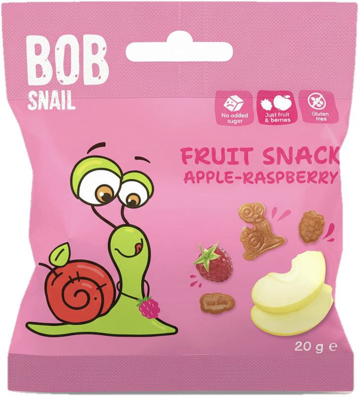 Šnek Bob Ovocný snack jablko–malina