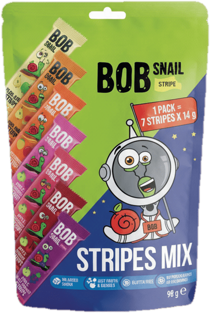 Šnek Bob Ovocné plátky mix 7×14 g