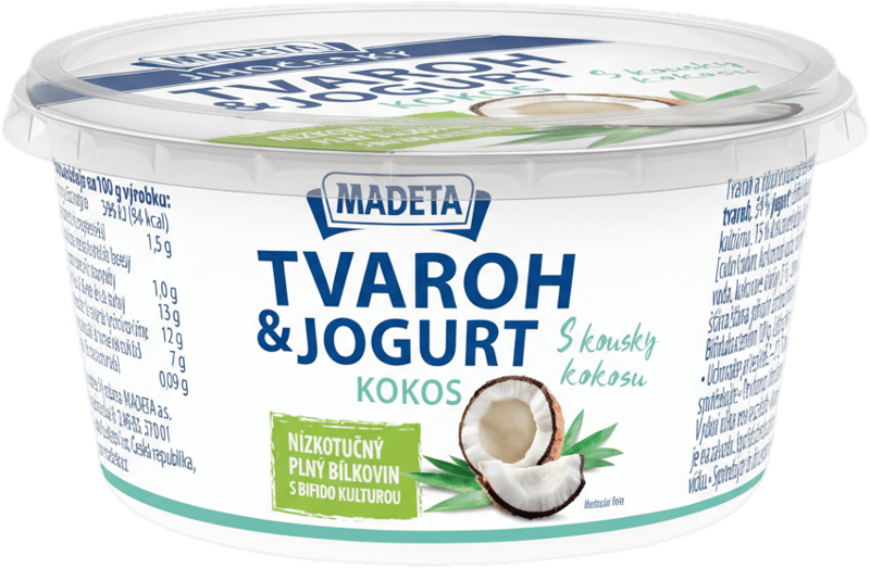 Madeta Jihočeský tvaroh&jogurt kokos