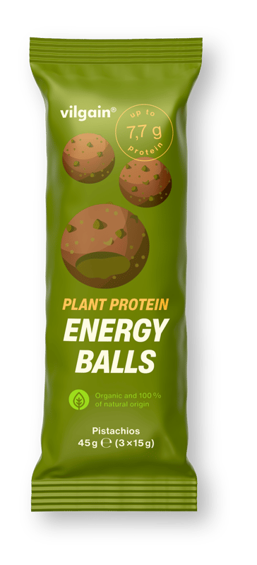 Vilgain Organic Plant Protein Energy Balls pistachios