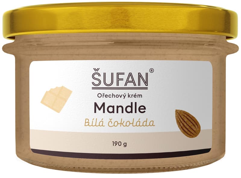 Šufan Almonds with White Chocolate, 190 g