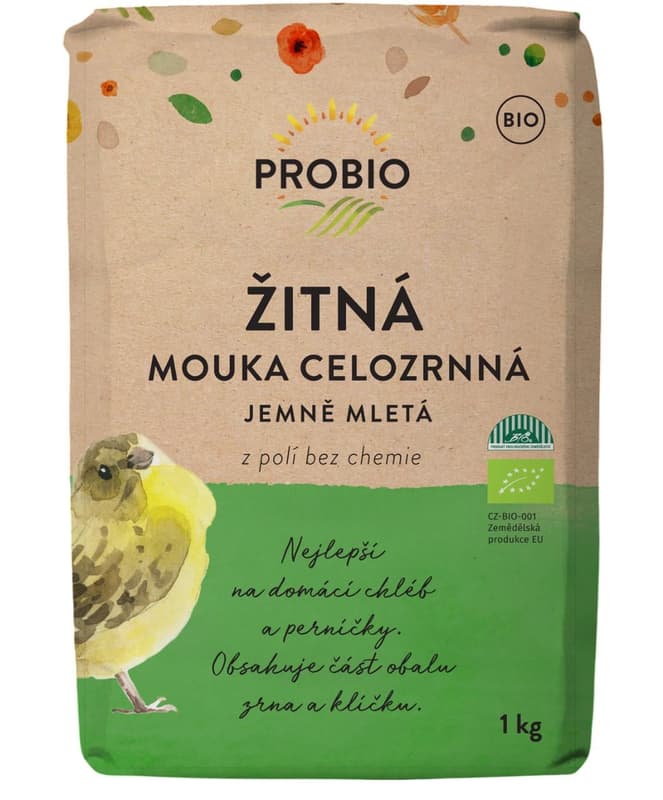 Probio Organic Rye flour whole finely ground