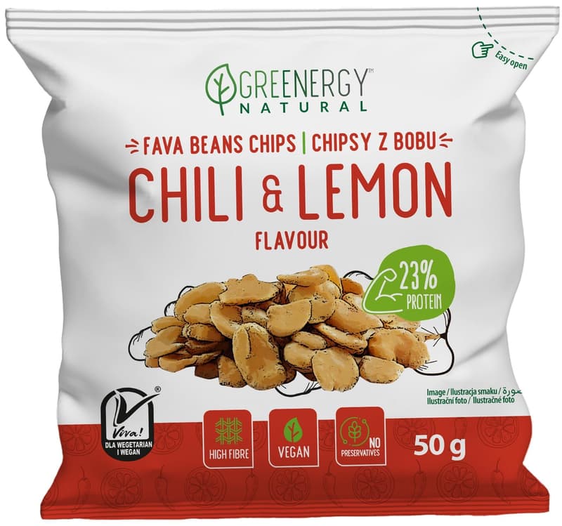 Greenergy Fava beans chips