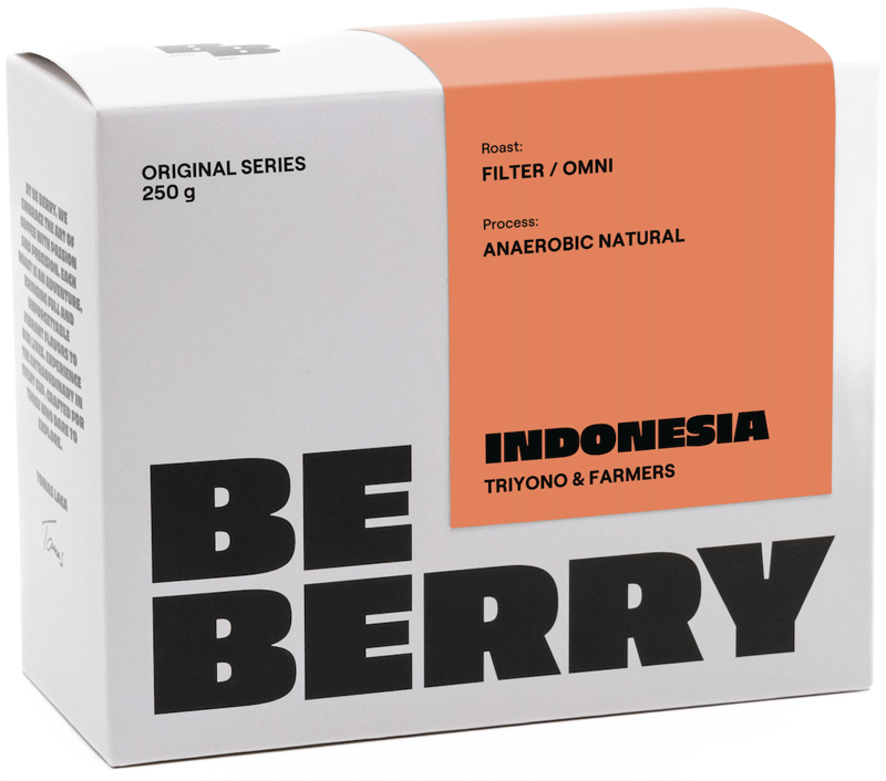 BeBerry Coffee Indonésie Triyono filtr/espresso zrnková káva