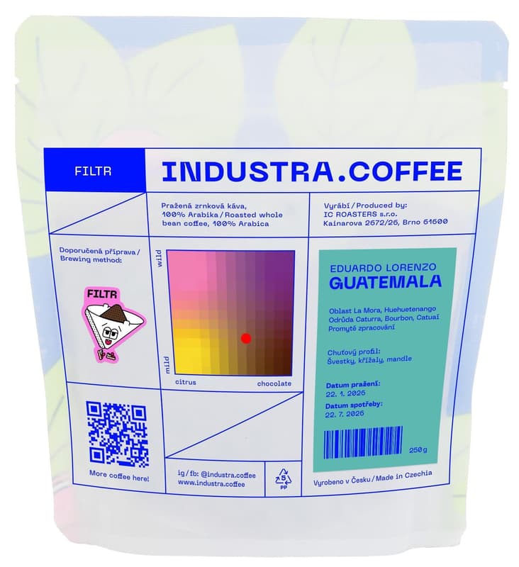 Industra.Coffee Guatemala Eduardo Lorenzo Filter Whole Bean Coffee