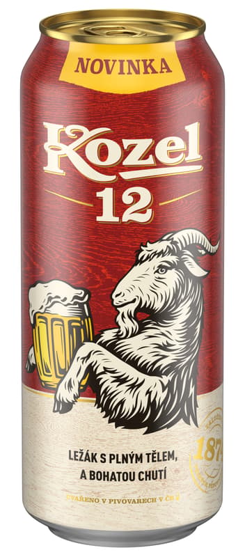 Velkopopovický Kozel 12 ležák 6×0,5 l plech