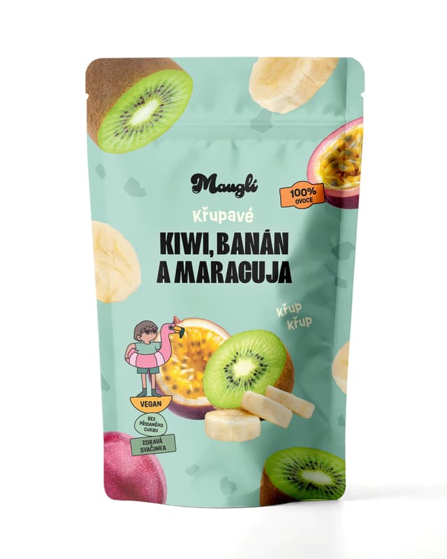 Mauglí Křupavý mix – kiwi, banán a maracuja