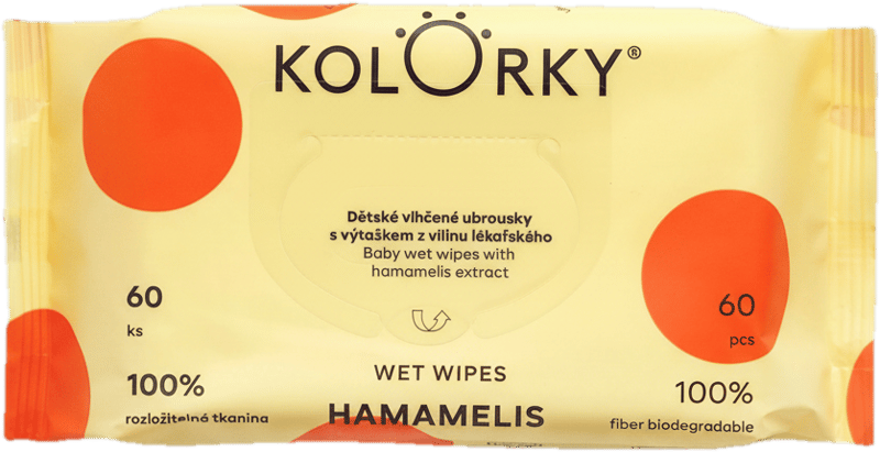 Kolorky EKO Wet Wipes Hamamelis dětské vlhčené ubrousky