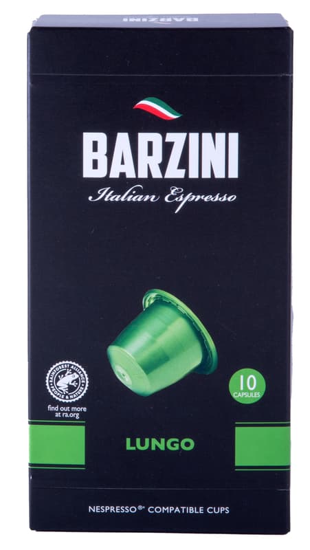 Barzini Lungo, Nespresso Compatible Capsules x10