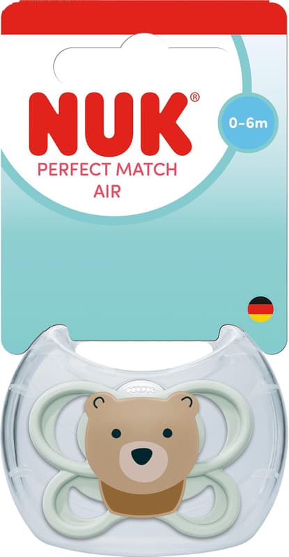 NUK pacifier Perfect Match AIR BEAR 0-6m 1/BOX