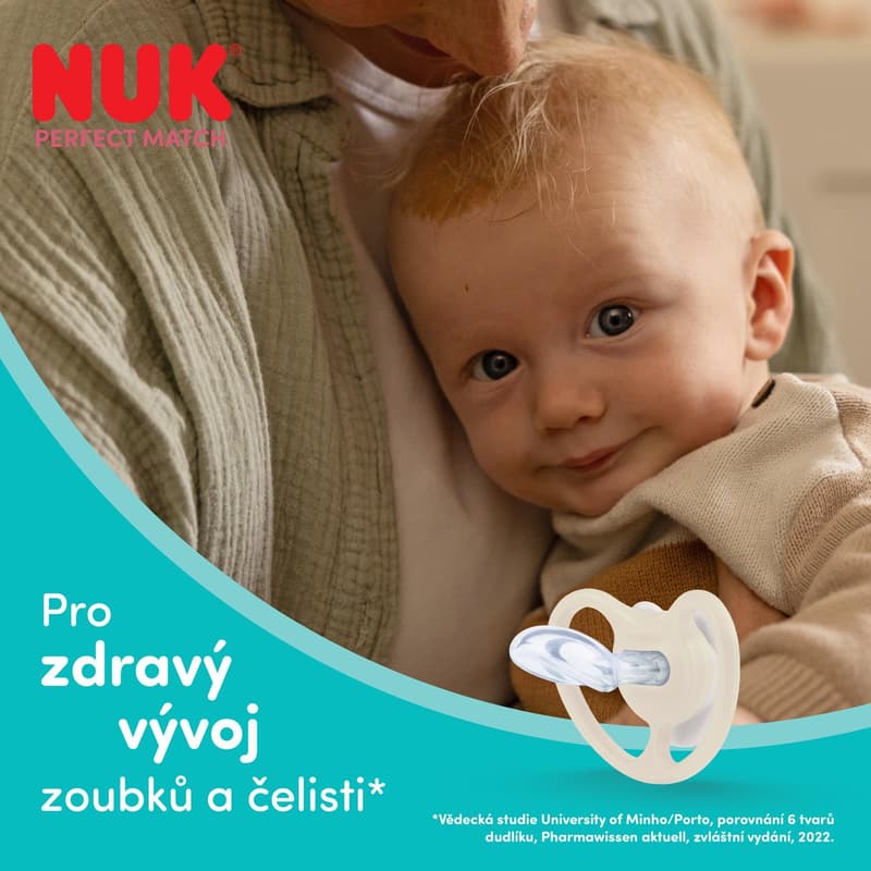 NUK pacifier Perfect Match AIR Night LION 6-18m 2/BOX