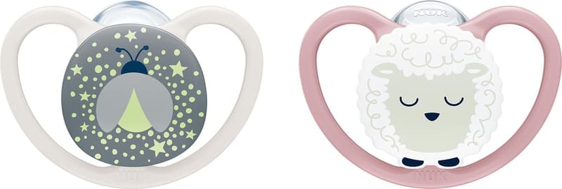 NUK pacifier Perfect Match AIR Night SHEEP 6-18m 2/BOX