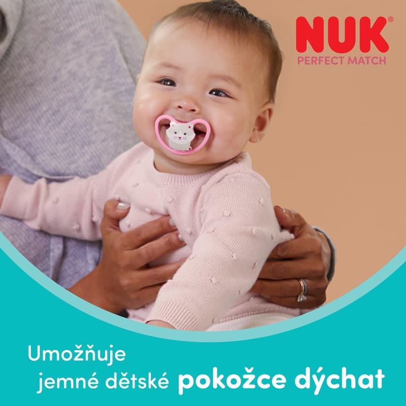 NUK pacifier Perfect Match AIR Night SHEEP 6-18m 2/BOX